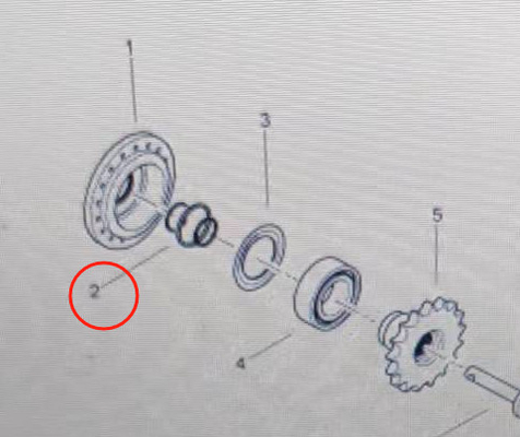 BF800C 먼지 방지 플랜지 플레이트 링 320052502 스테인리스 스틸 고정 링