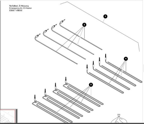 아스팔트 패버 V6000에 대한 난방 스탠드 부품 번호 615300201