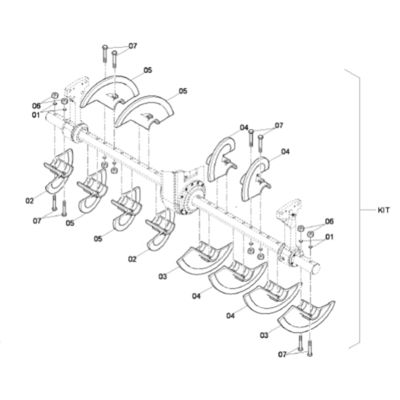 고품질 오거 블레이드 키트 오브 아스팔트 파버 SD2500 DF145CS PN 4812027478